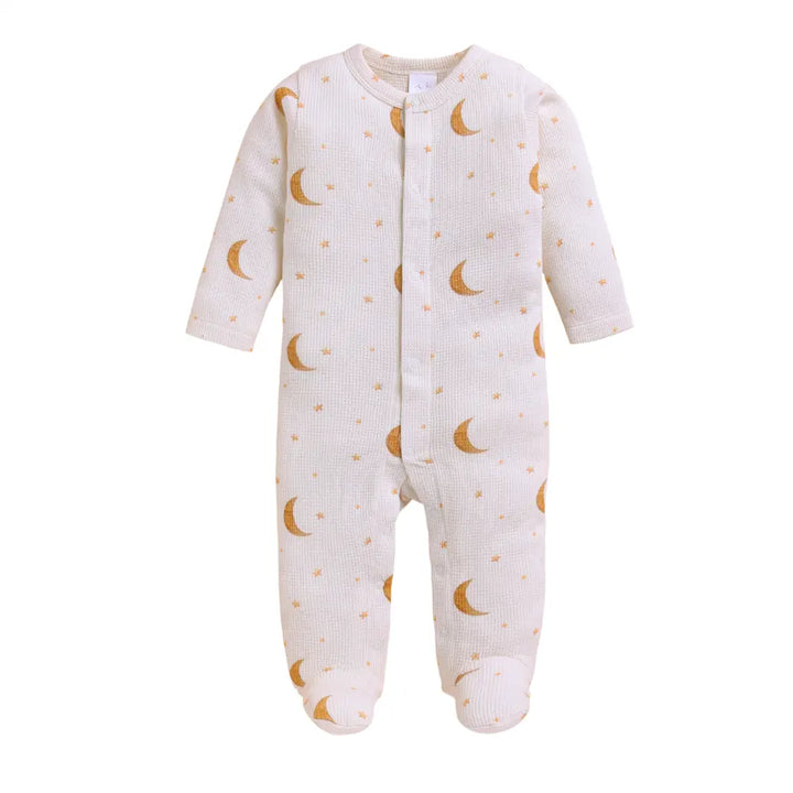 Cot &amp; Candy Organic Footed Sleepsuit With Snap - Tiny Twinkle