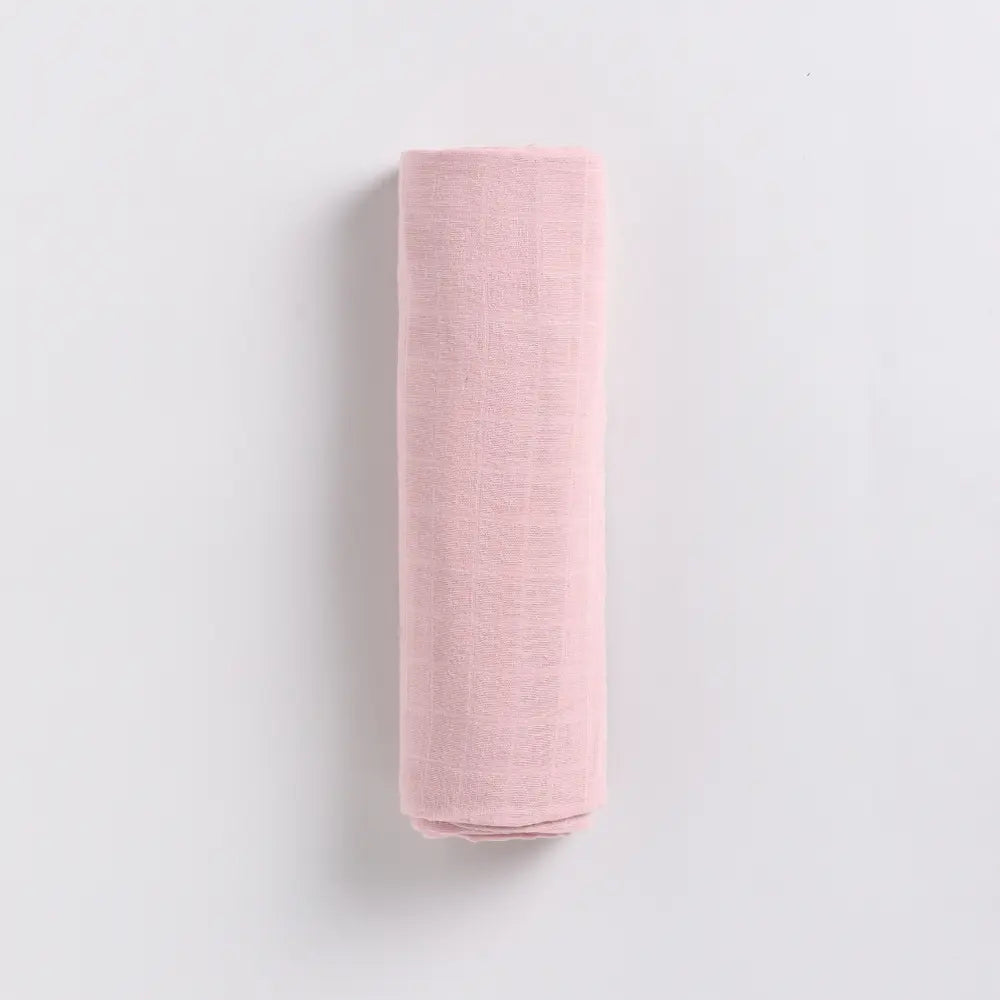 Cot &amp; Candy Baby Organic Muslin Swaddle Wrap-Blush Pink