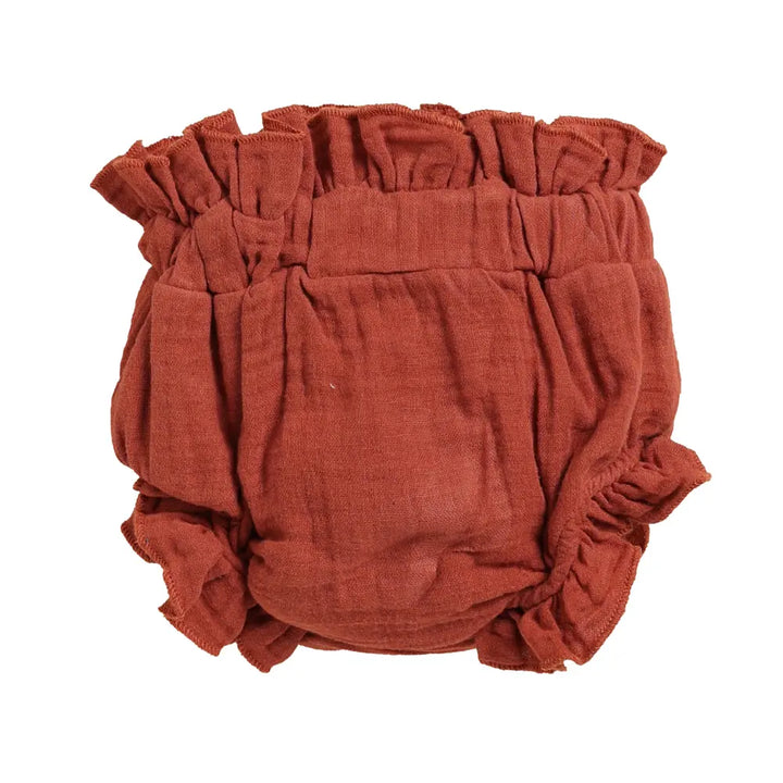 Cot &amp; Candy Baby Organic Muslin High Waist Bloomer-Picante