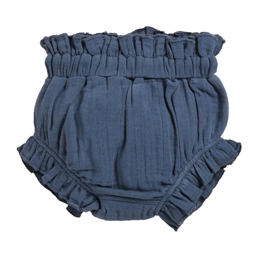Cot & Candy Baby Organic Muslin High Waist Bloomer-Navy