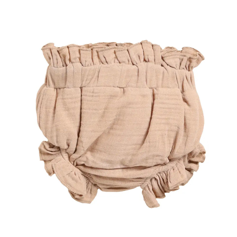 Cot & Candy Baby Organic Muslin High Waist Bloomer-Latte