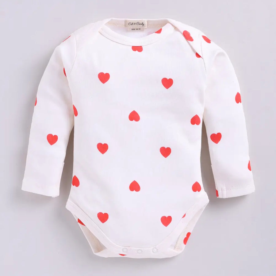 Cot & Candy Baby Organic Long Sleeve Bodysuit - Tiny Love Collection Print