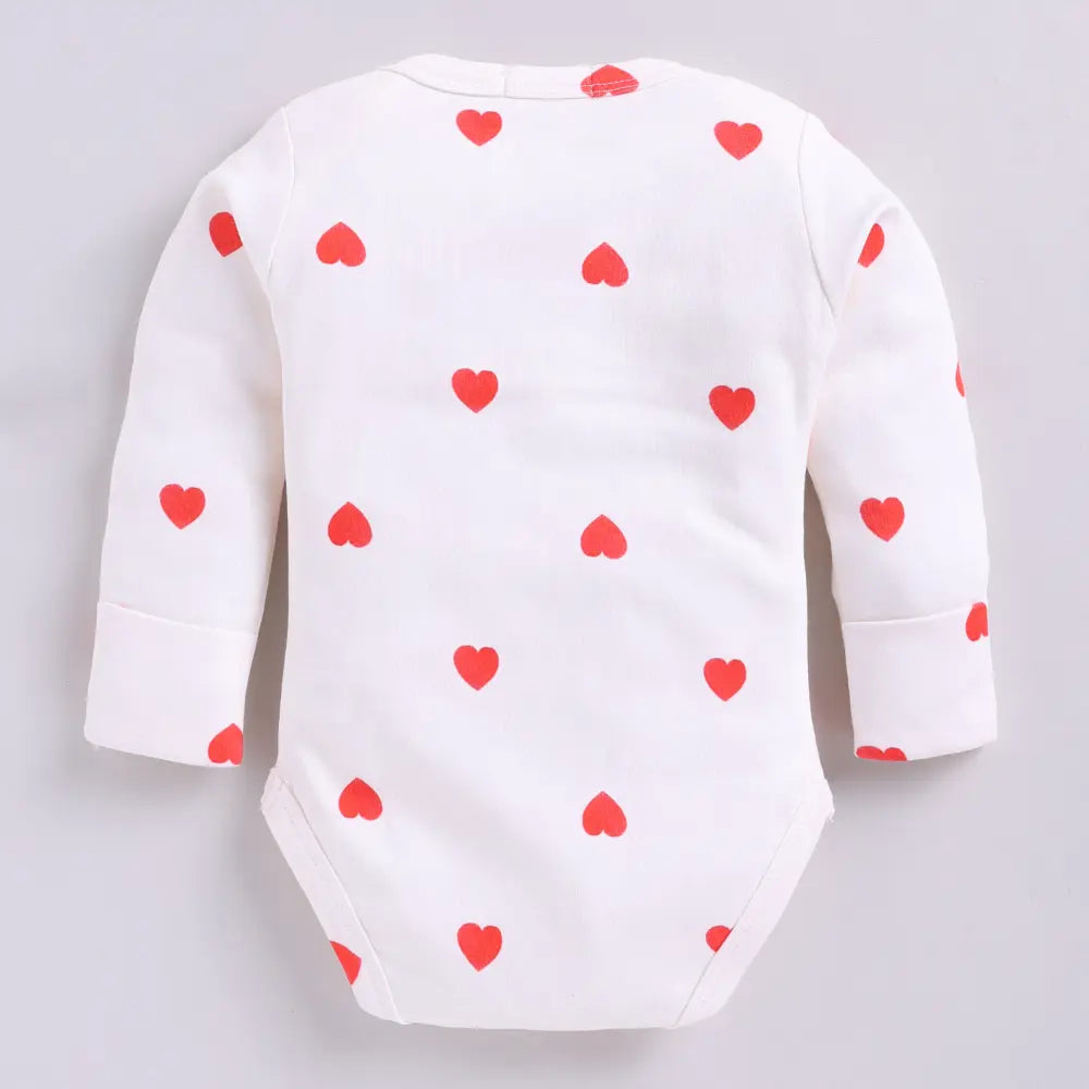 Cot &amp; Candy Baby Organic Long Sleeve Bodysuit - Tiny Love Collection Print