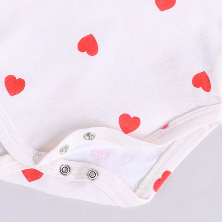Cot &amp; Candy Baby Organic Long Sleeve Bodysuit - Tiny Love Collection Print