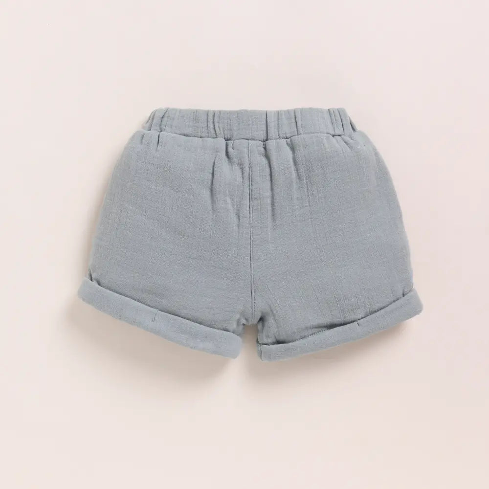 Cot &amp; Candy Baby Organic Muslin Oversized Tee With Muslin Shorts-Spring Floral + Sage