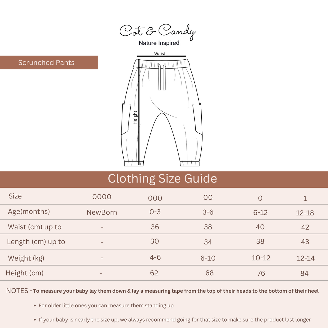 Cot &amp; Candy Baby Organic Muslin Lounge Pants-Ice Melt