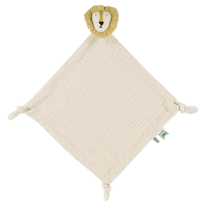 Trixie Baby Muslin Comforter | Ultra-Soft Newborn Comfort Blanket for Sleep, Soothing &amp; Everyday Comfort | 0 Months Onwards | Mr. Lion