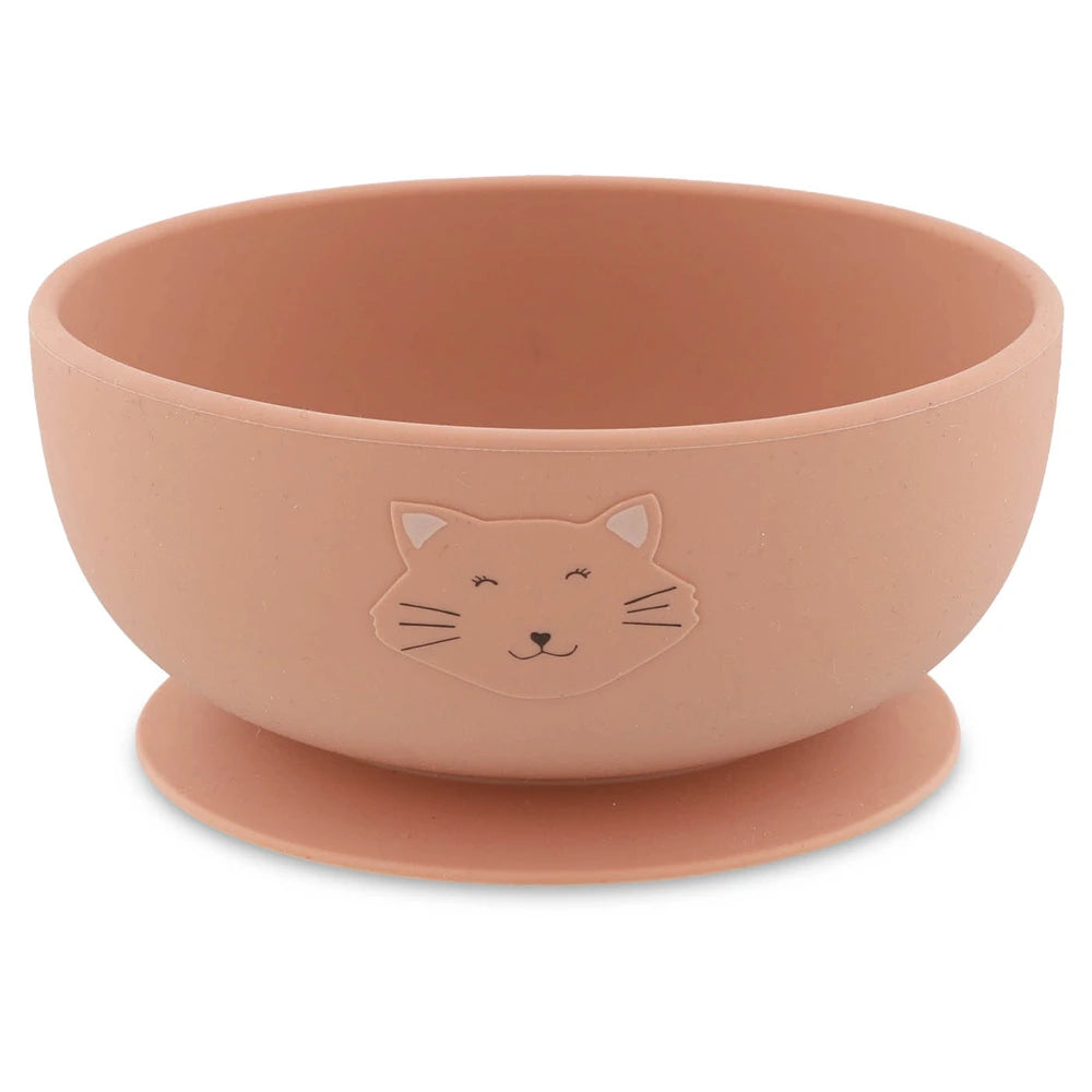 Trixie Silicone Suction Bowl | 100% Food-Grade Silicone Feeding Bowl with Stick &amp; Stay Base, Easy-Clean Design &amp; Self-Feeding Support | 4 Months Onwards | Mrs. Cat