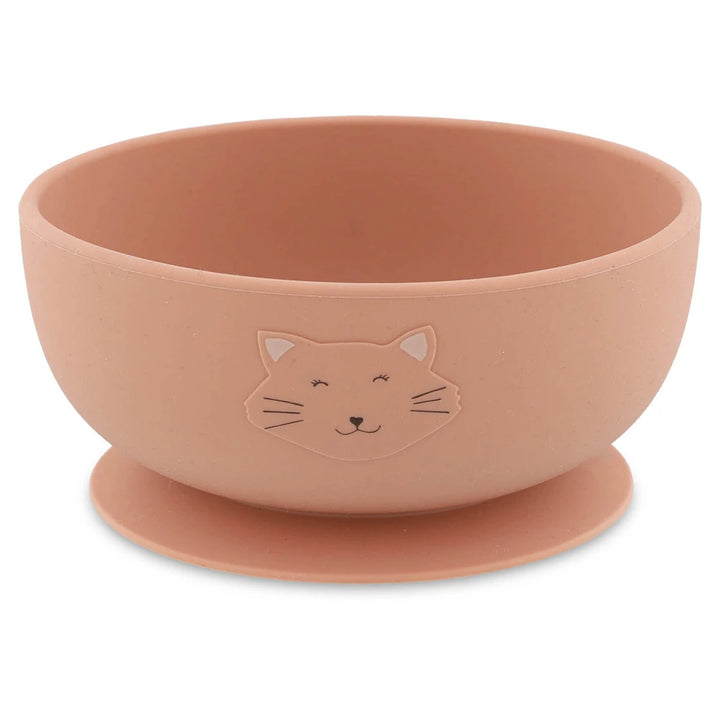 Trixie Silicone Suction Bowl | 100% Food-Grade Silicone Feeding Bowl with Stick &amp; Stay Base, Easy-Clean Design &amp; Self-Feeding Support | 4 Months Onwards | Mrs. Cat