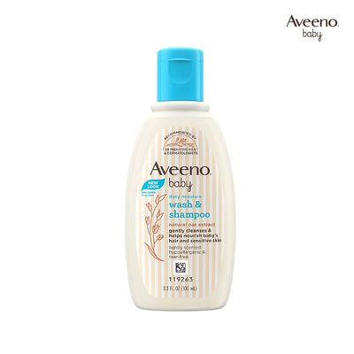 Aveeno Baby Daily Moisture Wash and Shampoo - 100ml