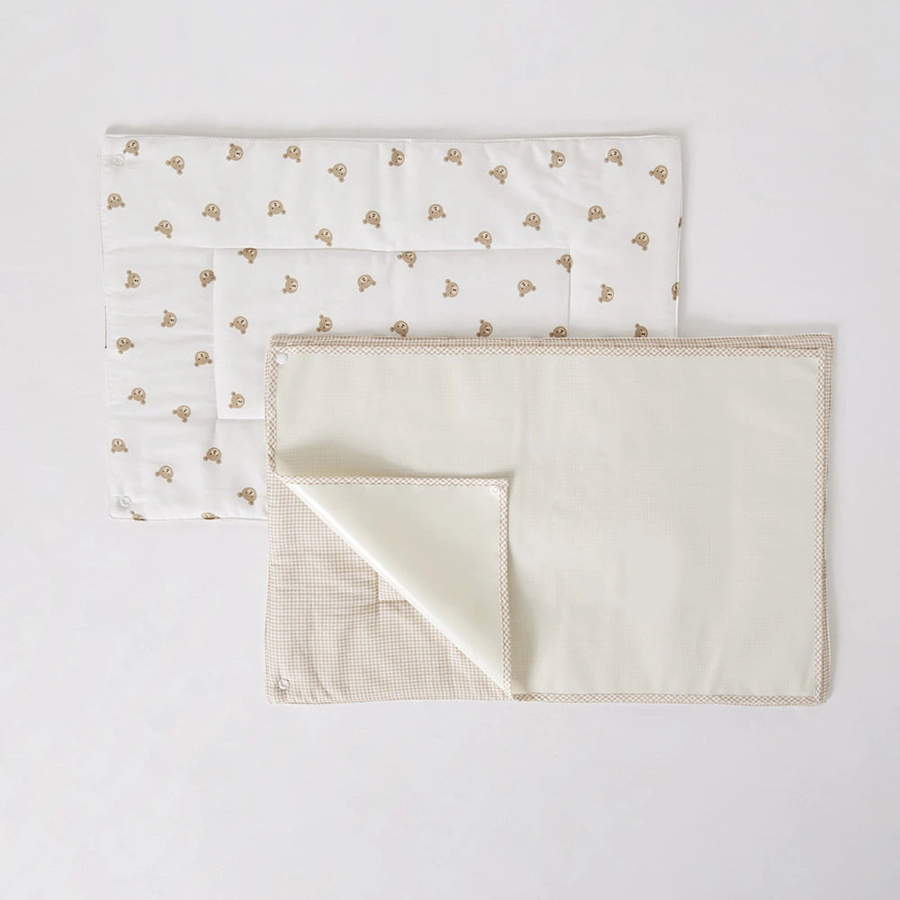 Annasimona Kids Teddy Diaper Changing Mat - Set of Two