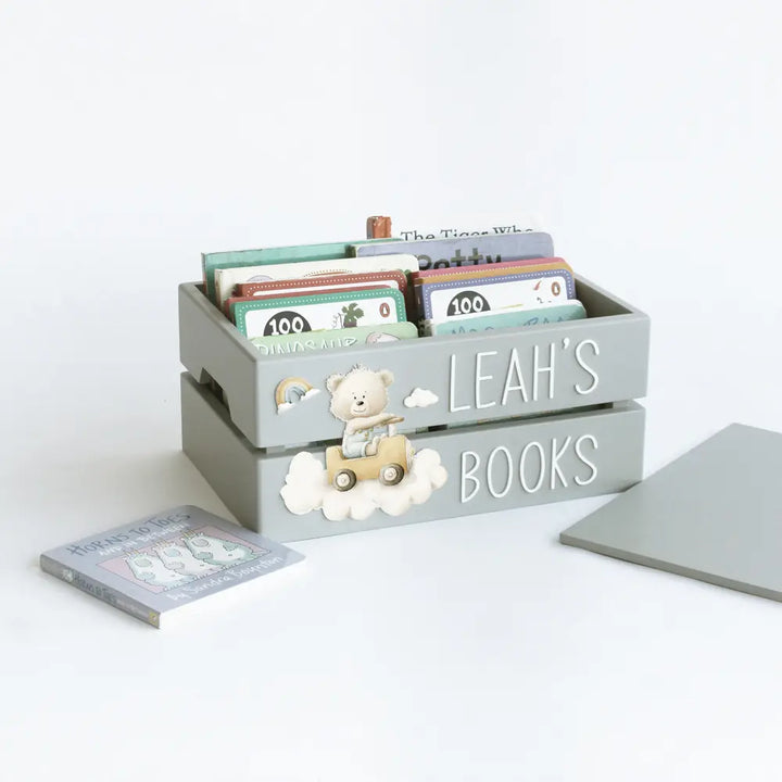 The Tiny Trove My Book Box (Teddy) - Grey