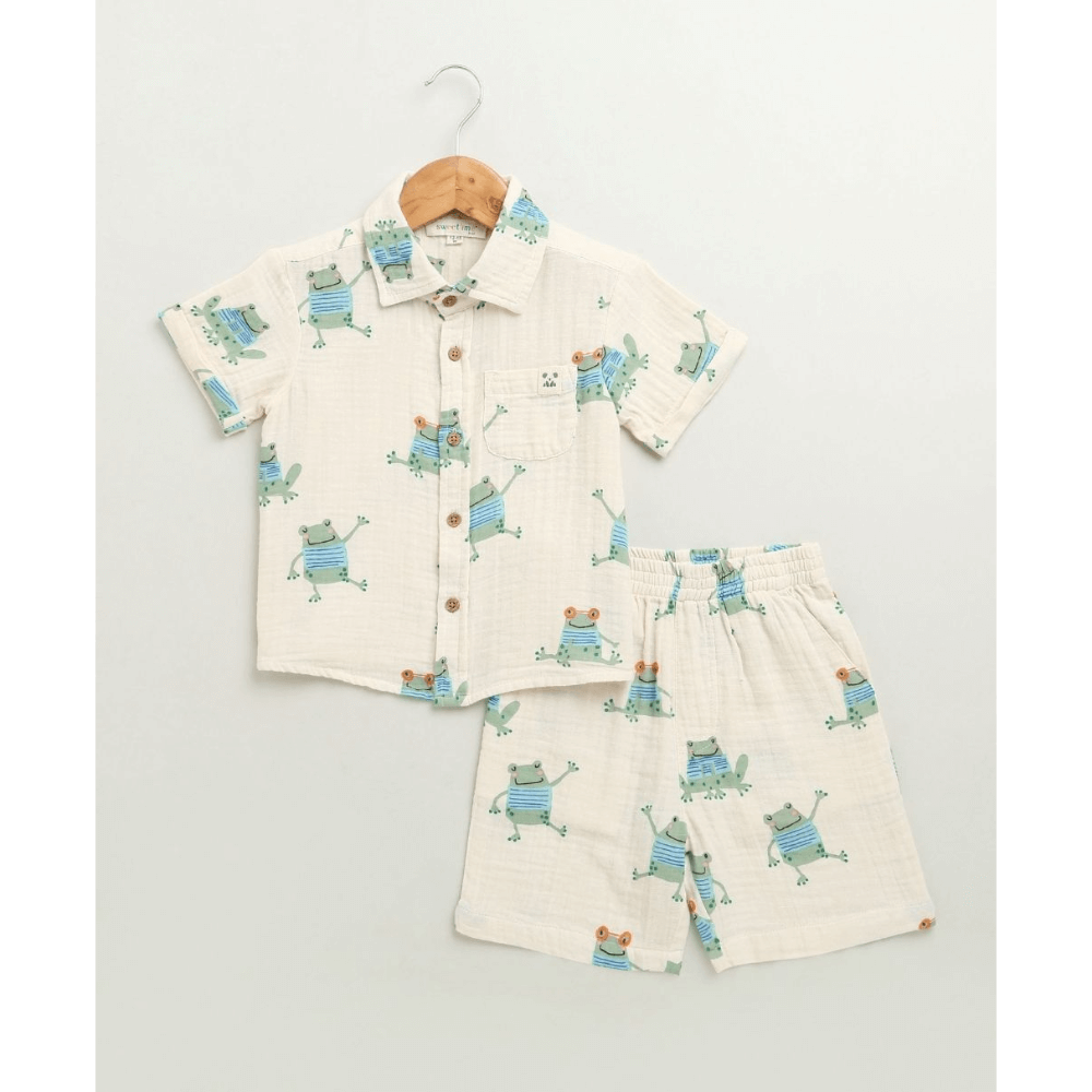 Sweetlime By AS Frog Print Cotton Co-ord Set