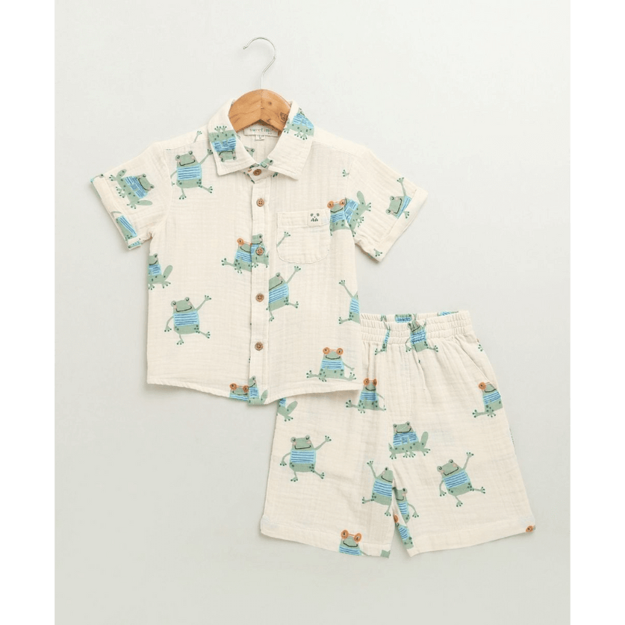 Sweetlime By AS Frog Print Cotton Co-ord Set
