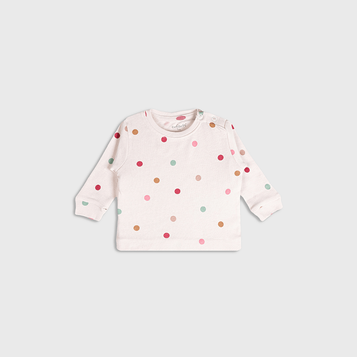 Enfants Polka Delight Co-ords- Beige