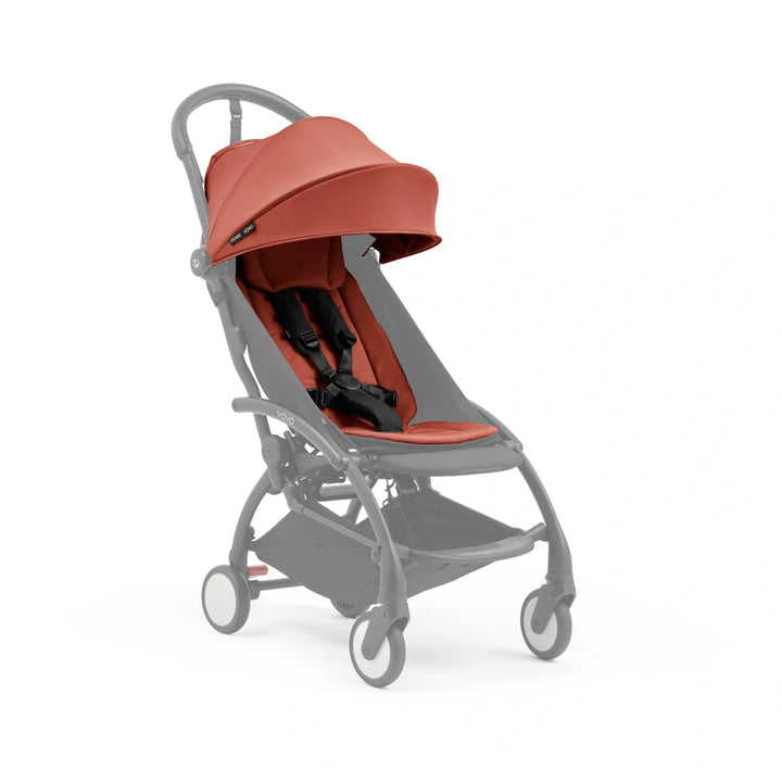 Stokke YOYO⁵  Seat Pack | 6 Months+ | Redesigned Padded Seat | Extendable Canopy | Zipped Back Pocket | Lightweight &amp; Comfortable | For Babies 6 Months to 4 Years | Requires YOYO Frame (Sold Separately) | Berry