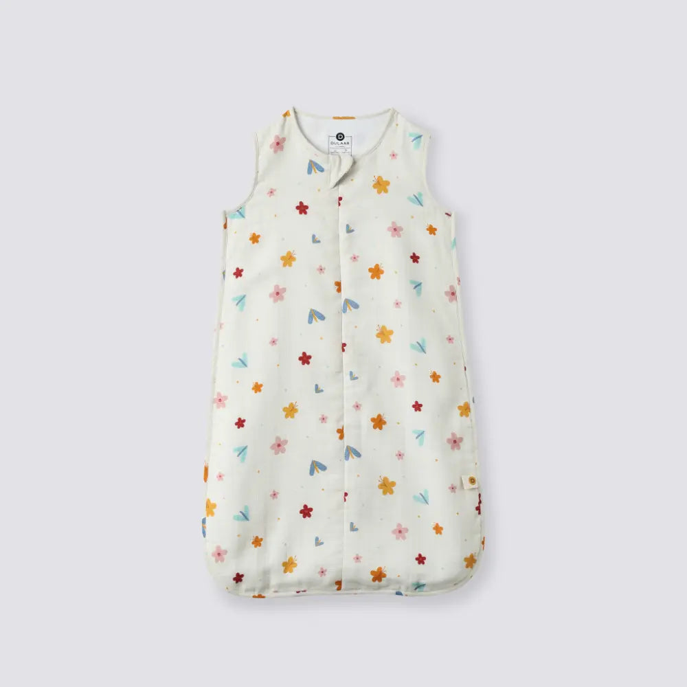 Dulaar Organic Muslin Sleep Bag - A World in Bloom