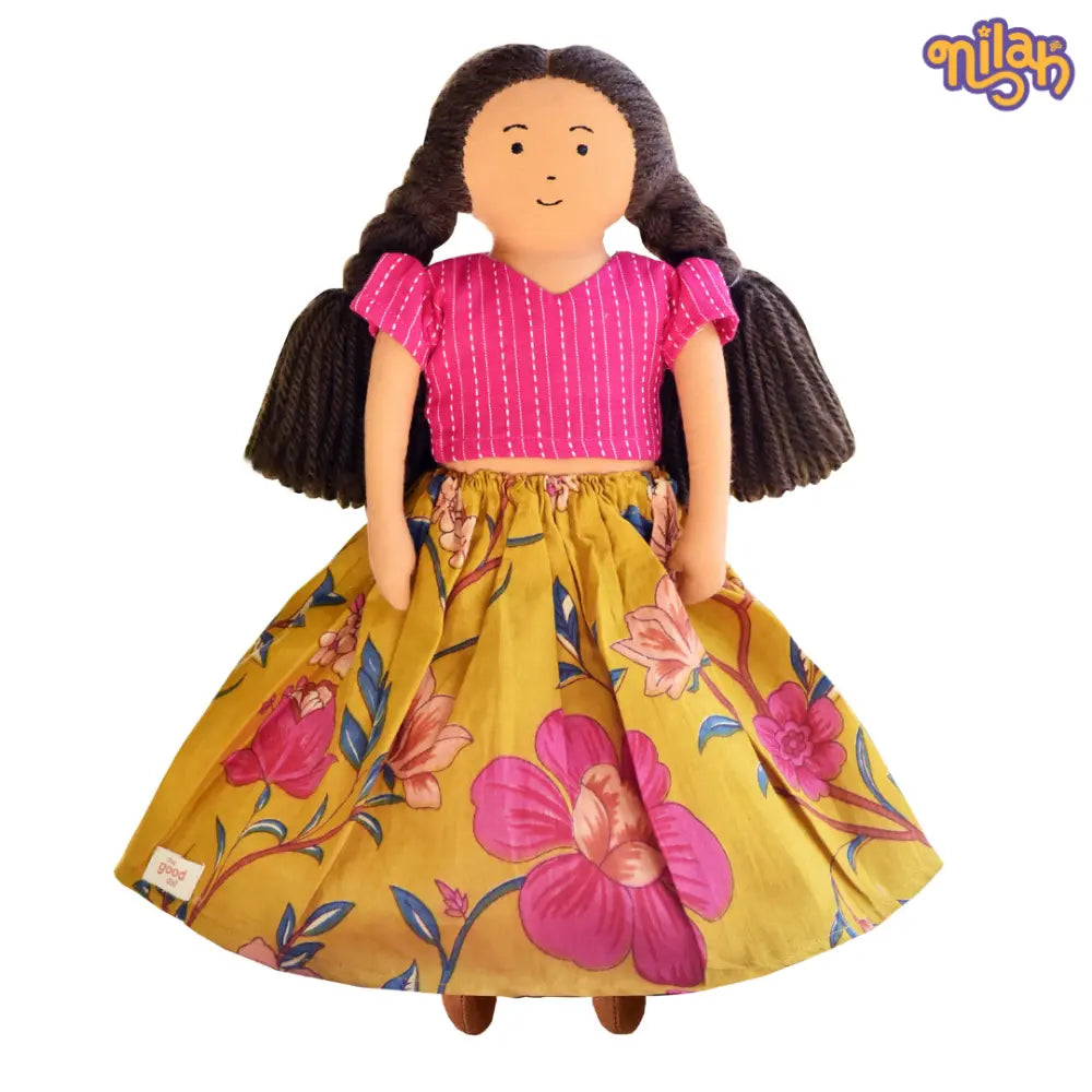 The Good Doll Nilah 12 Inch Girl Doll Classic Skirt Blouse set
