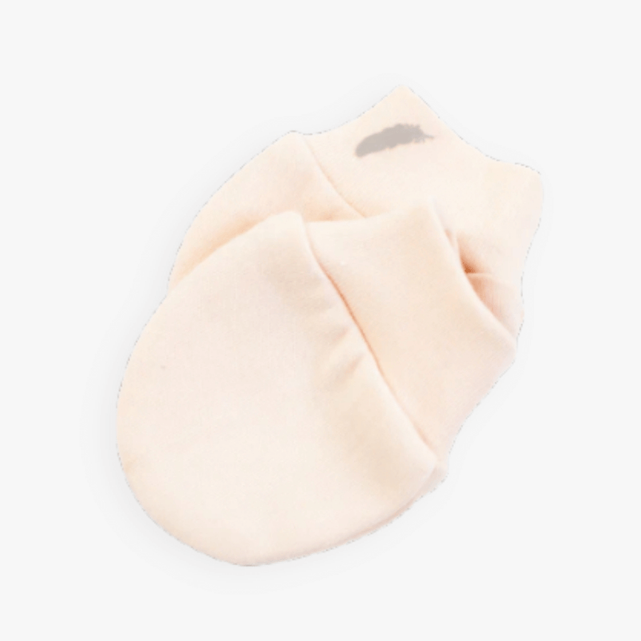 First Feather Hand Mittens - Peach