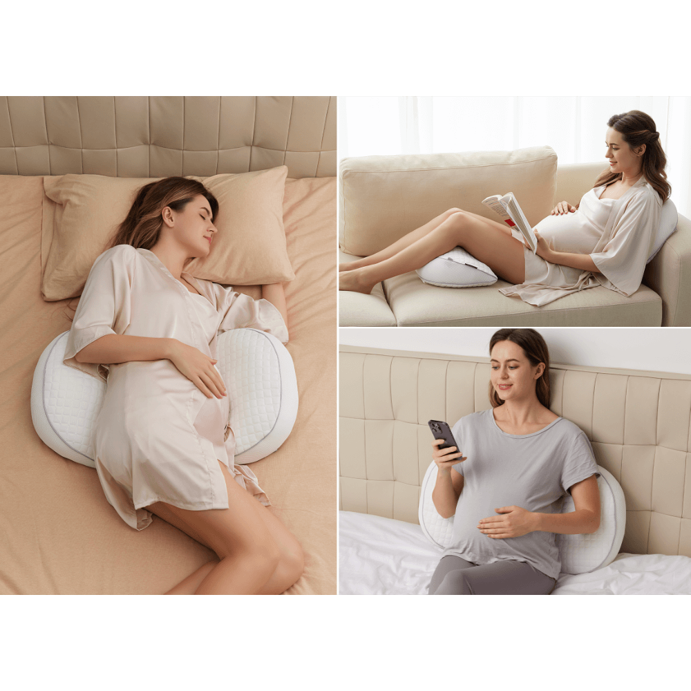 Momcozy Maternity Accessory Portable Maternity Pillow - Grey
