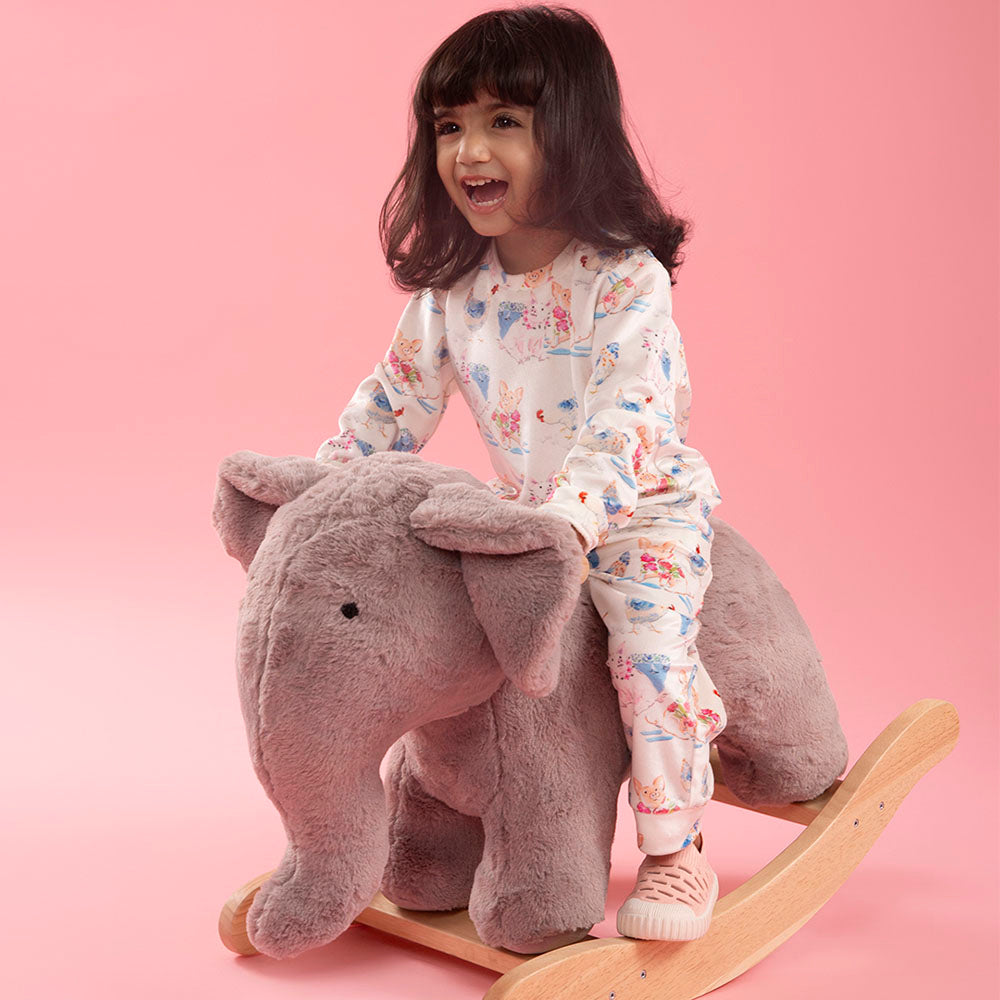 The Baby Trunk Elephant Rocker - Plush Ele