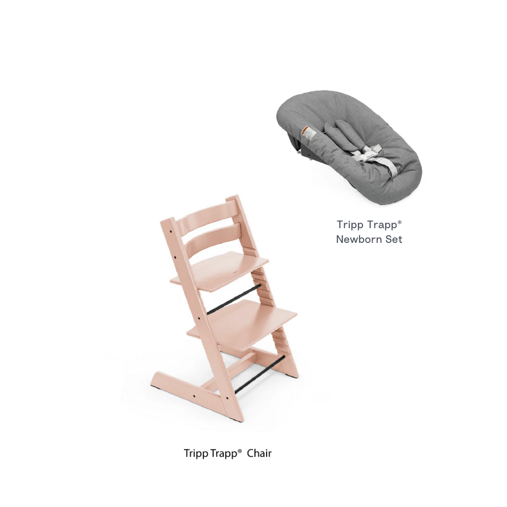 Stokke® Tripp Trapp Newborn Combo (Chair & Anthracite Newborn set)