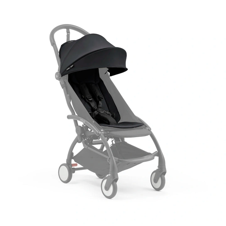 Stokke YOYO⁵  Seat Pack | 6 Months+ | Redesigned Padded Seat | Extendable Canopy | Zipped Back Pocket | Lightweight &amp; Comfortable | For Babies 6 Months to 4 Years | Requires YOYO Frame (Sold Separately) | Black