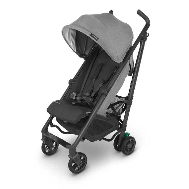 UPPAbaby G-Luxe Lightweight Compact Stroller, Easy Fold, Flat Recline, Travel Friendly, Includes Cup Holder, Carry Strap, Sun Canopy up to 4 years - Charcoal/Greyson