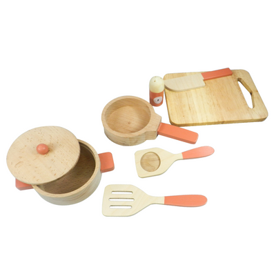 Playbox Grill & Chill Wooden Cooking & Kitchen Toy Set