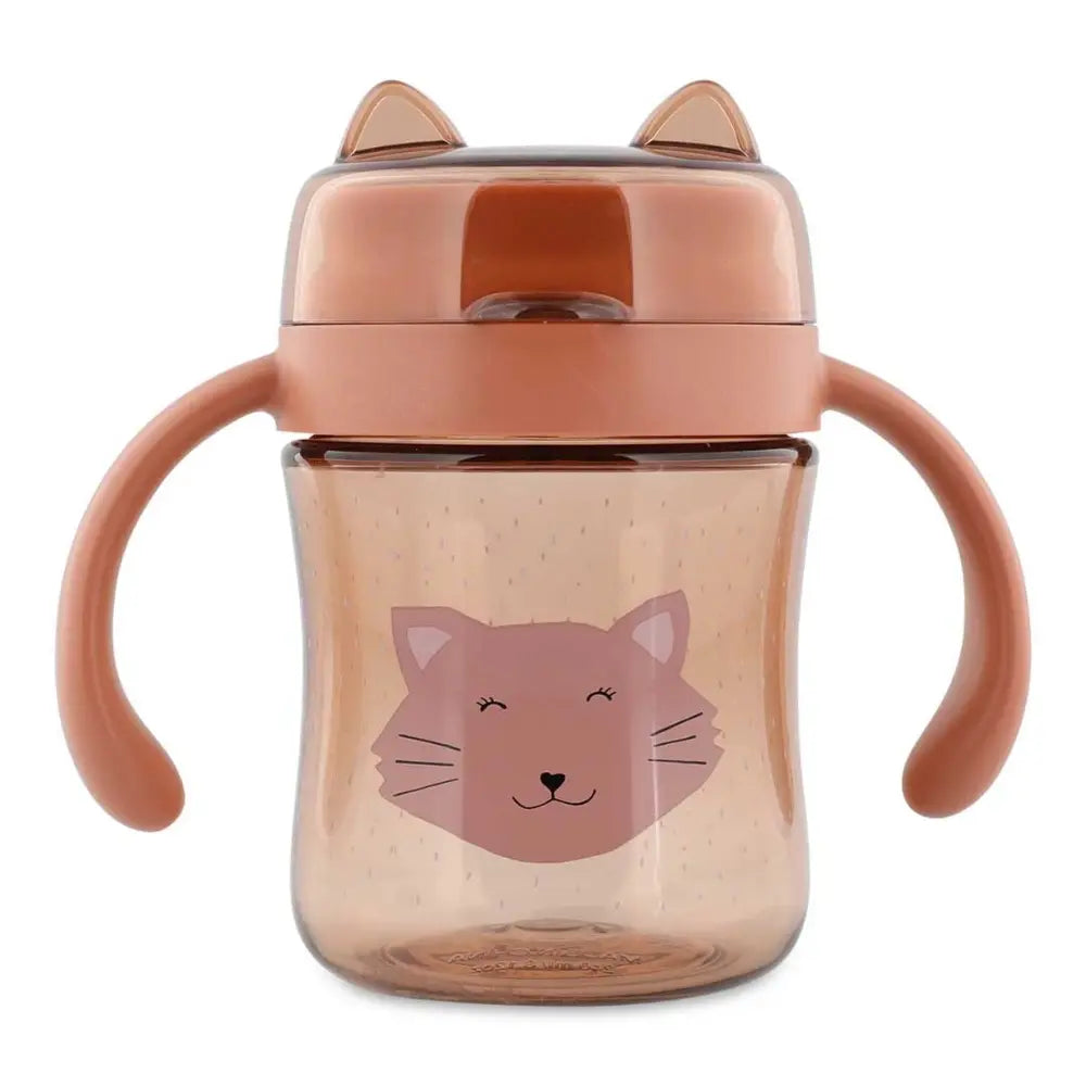 Trixie 360° Baby Training Cup with Handles | No-Spill Sippy Cup for Toddlers | BPA-Free Tritan™ Cup with Lid &amp; Easy Grip Handles | 6 Months+  | Mrs. Cat