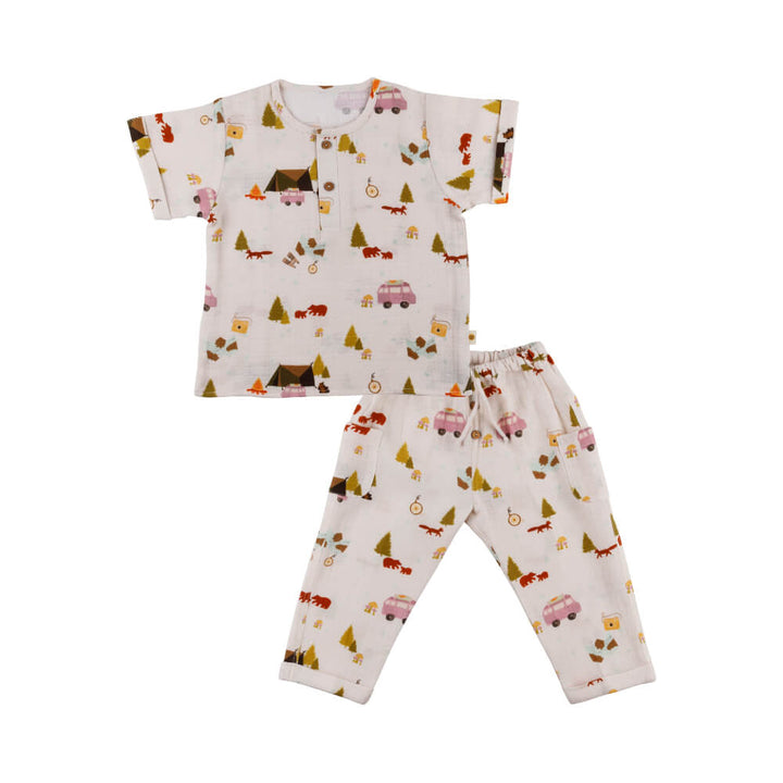 Dulaar Organic Muslin Joggers Set
