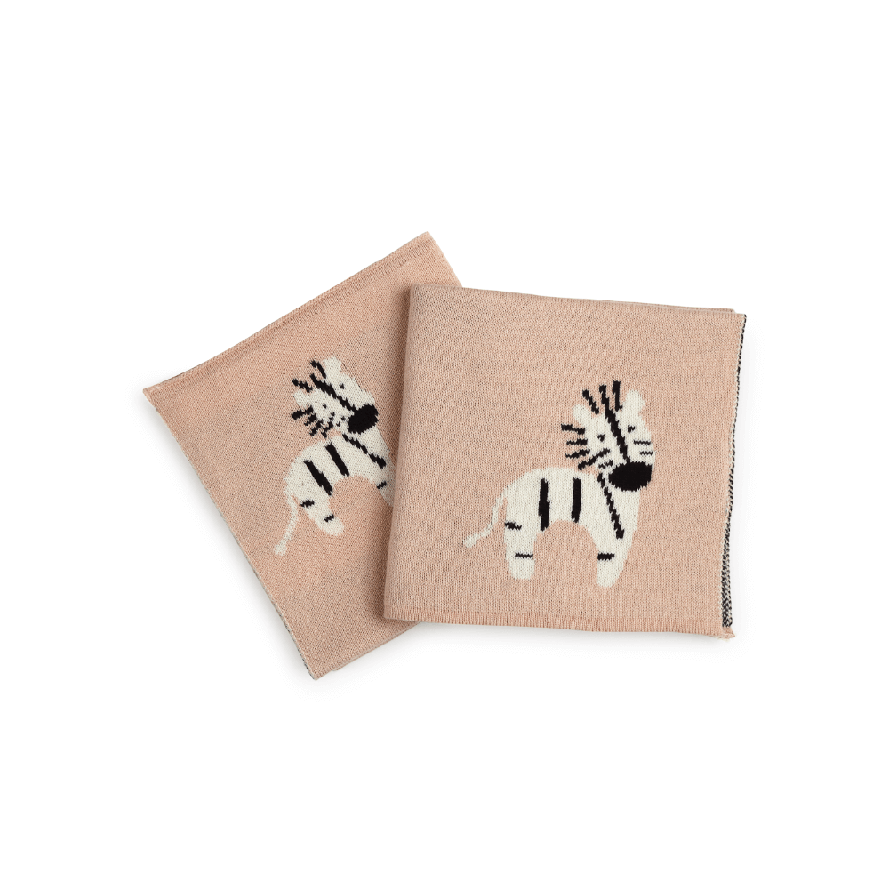 The Baby Trunk Napkin - Zebra (Set of 2)