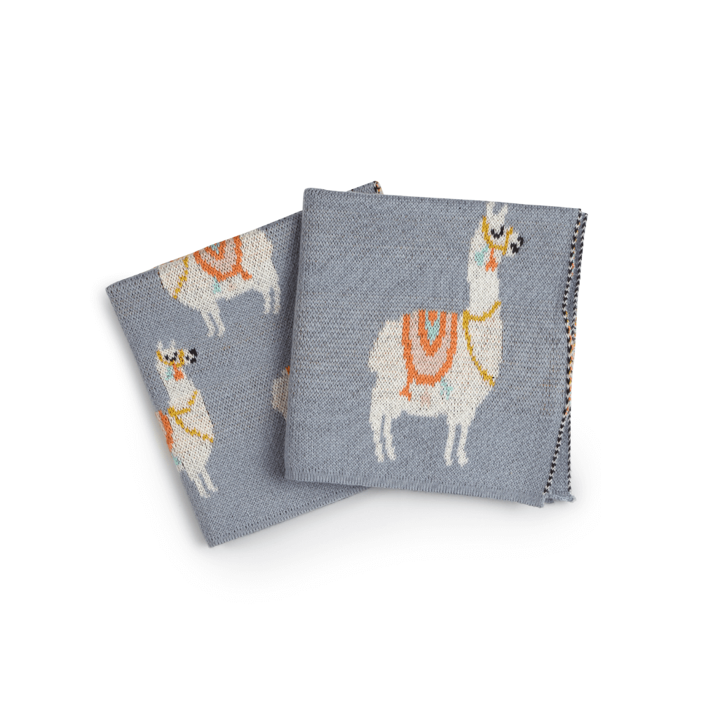 The Baby Trunk Napkin - Llama (Set of 2)