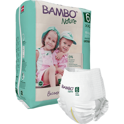 Bambo Nature Skin Friendly Pant Style Diapers - XXL (15+ kgs)