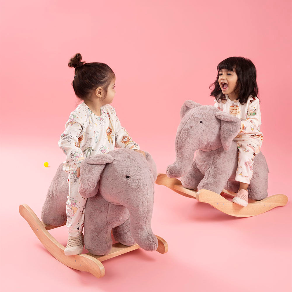 The Baby Trunk Elephant Rocker - Plush Ele