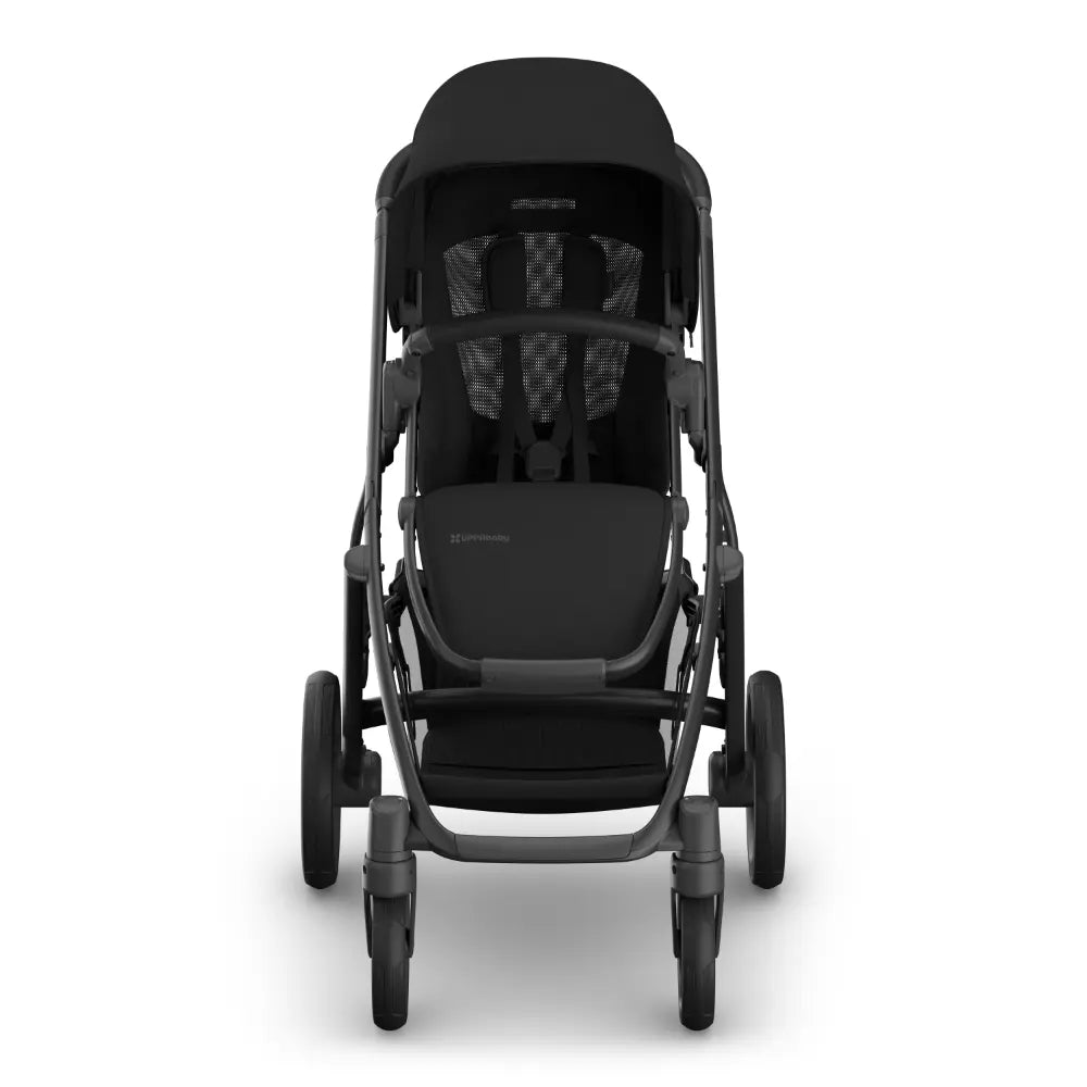 UPPAbaby Vista V3 Modular Baby Stroller, Travel System Compatible, Reversible Toddler Seat, All-Terrain Suspension, One-Hand Recline, Birth to 22 kg - Black