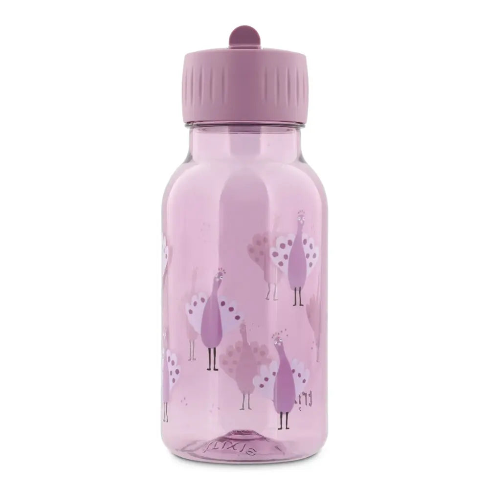 Trixie Tritan™ Kids Water Bottle | 350 ml Leak-Proof Drinking Bottle with Easy-Sip Spout, Carry Loop &amp; Dishwasher-Safe Design | 3 Years Onwards | Proud Peacock