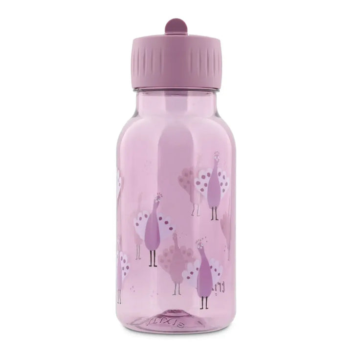 Trixie Tritan™ Kids Water Bottle | 350 ml Leak-Proof Drinking Bottle with Easy-Sip Spout, Carry Loop &amp; Dishwasher-Safe Design | 3 Years Onwards | Proud Peacock