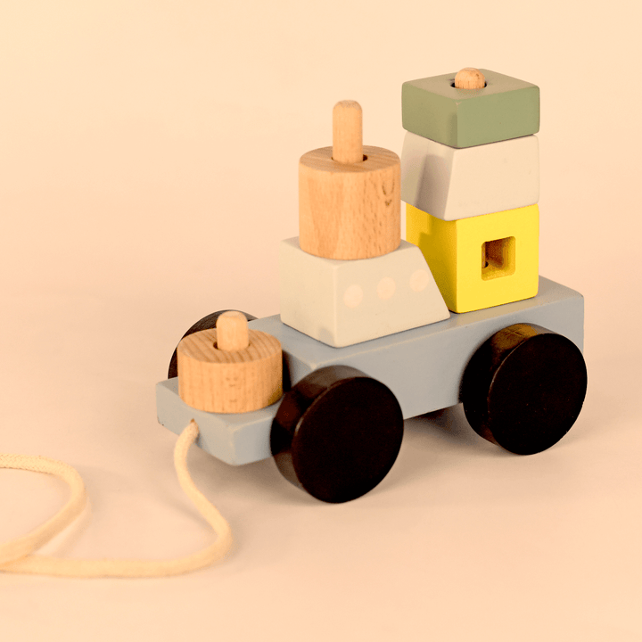 Playbox Wooden Pull Along Ship Toy Set