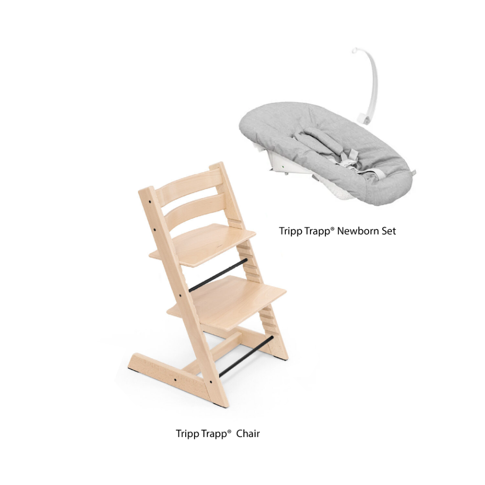 Stokke® Tripp Trapp Newborn Combo (Chair & Grey Newborn set)