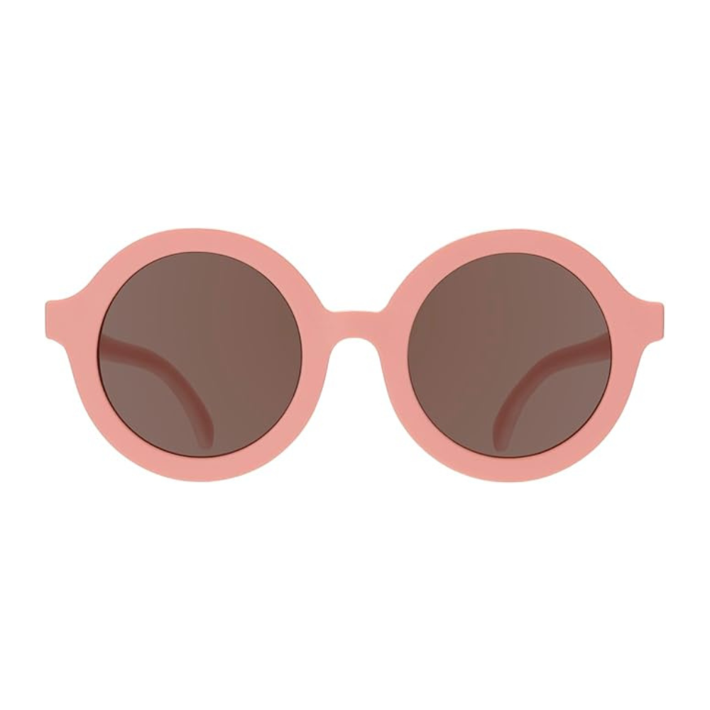 Babiators Round Sunglasses: Peach | Amber Lens | Ages 3-5