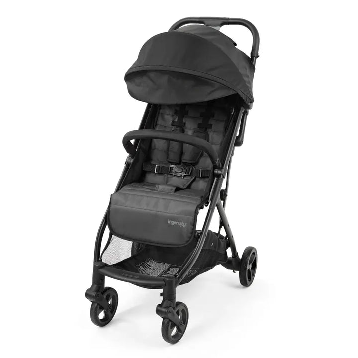 Ingenuity 3Dquickclose CS+ Compact Fold Lightweight Baby Stroller with Multi-Position Recline, Extra-Large Canopy, Removable Bumper Bar &amp; 5-Point Safety Harness, 6 months - 48 months
