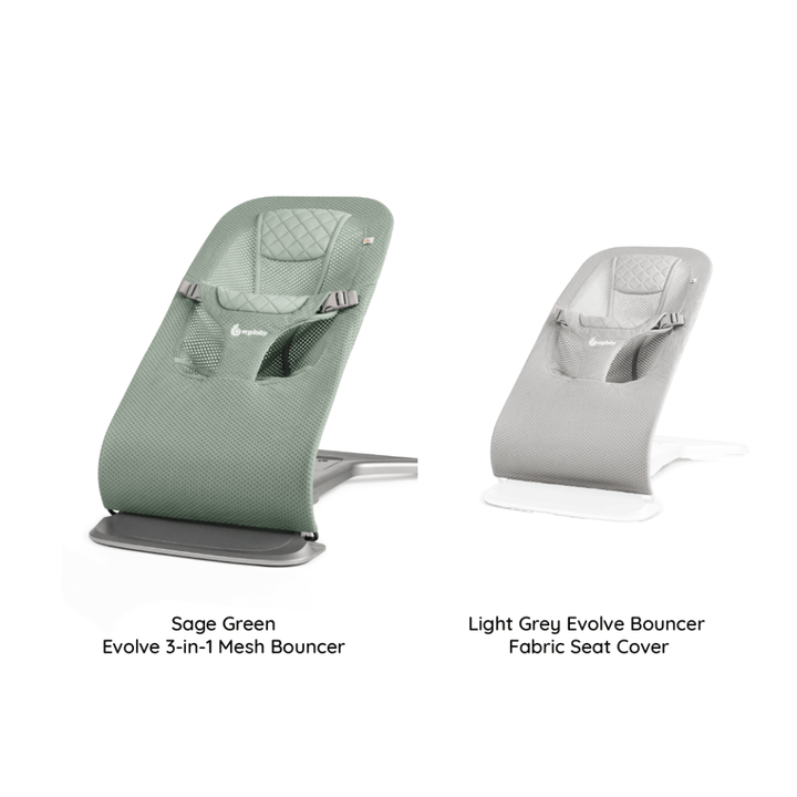 Ergobaby Evolve Bouncer Bundle (with Extra Seat Cover)