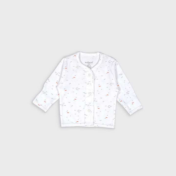 Enfants Pinstripe Play Co-Ords - White