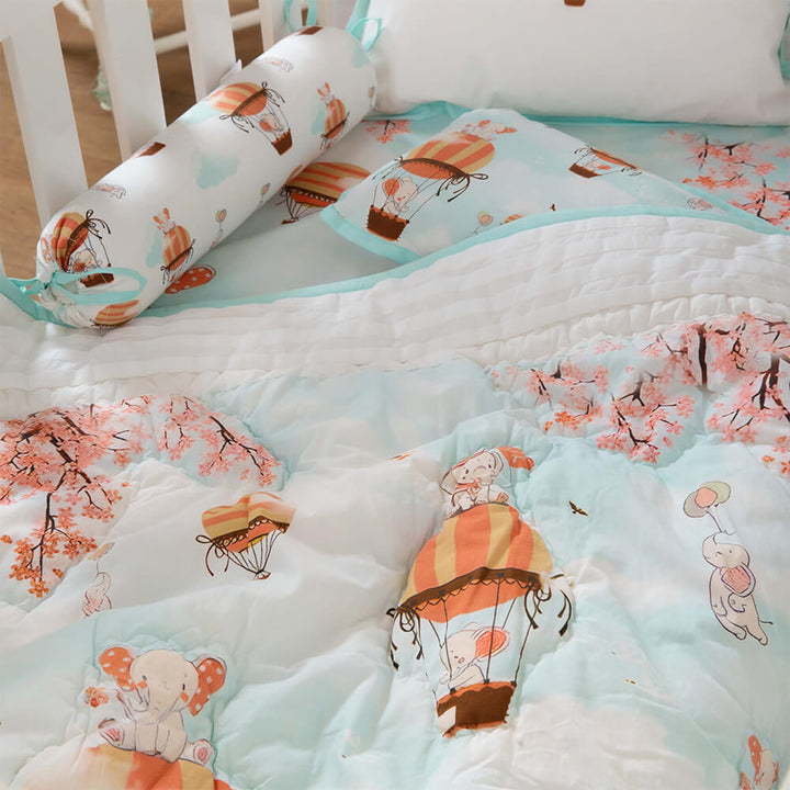The Baby Trunk Ele On The Balloon - Bedding Set