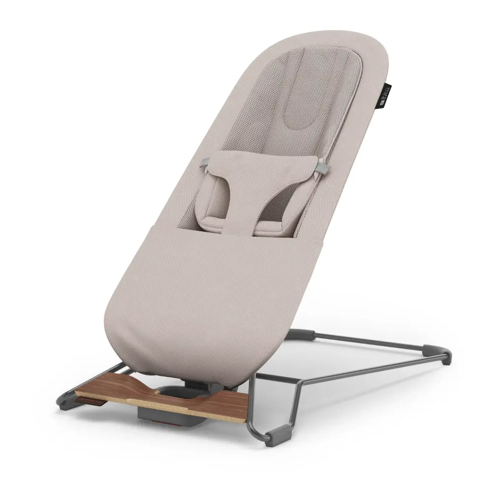 UPPAbaby Mira 3-in-1 Manual Bouncer &amp; Toddler Seat, Natural Rocking, Newborn to Toddler, Ergonomic Convertible Baby Bouncer, Lightweight &amp; Foldable, Suitable from Birth - Townsend/Beige