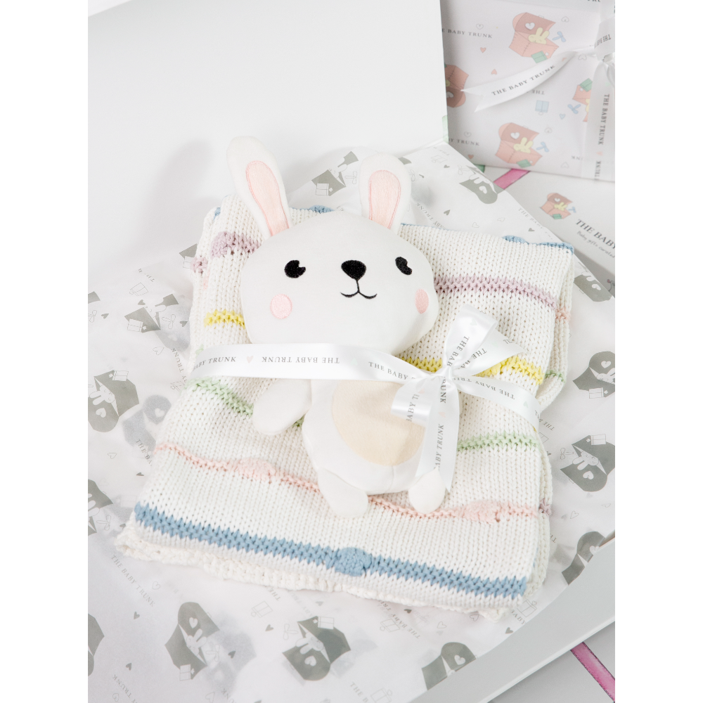 The Baby Trunk Snuggle Blanket Set - Bunny