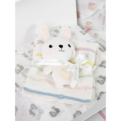 The Baby Trunk Snuggle Blanket Set - Bunny