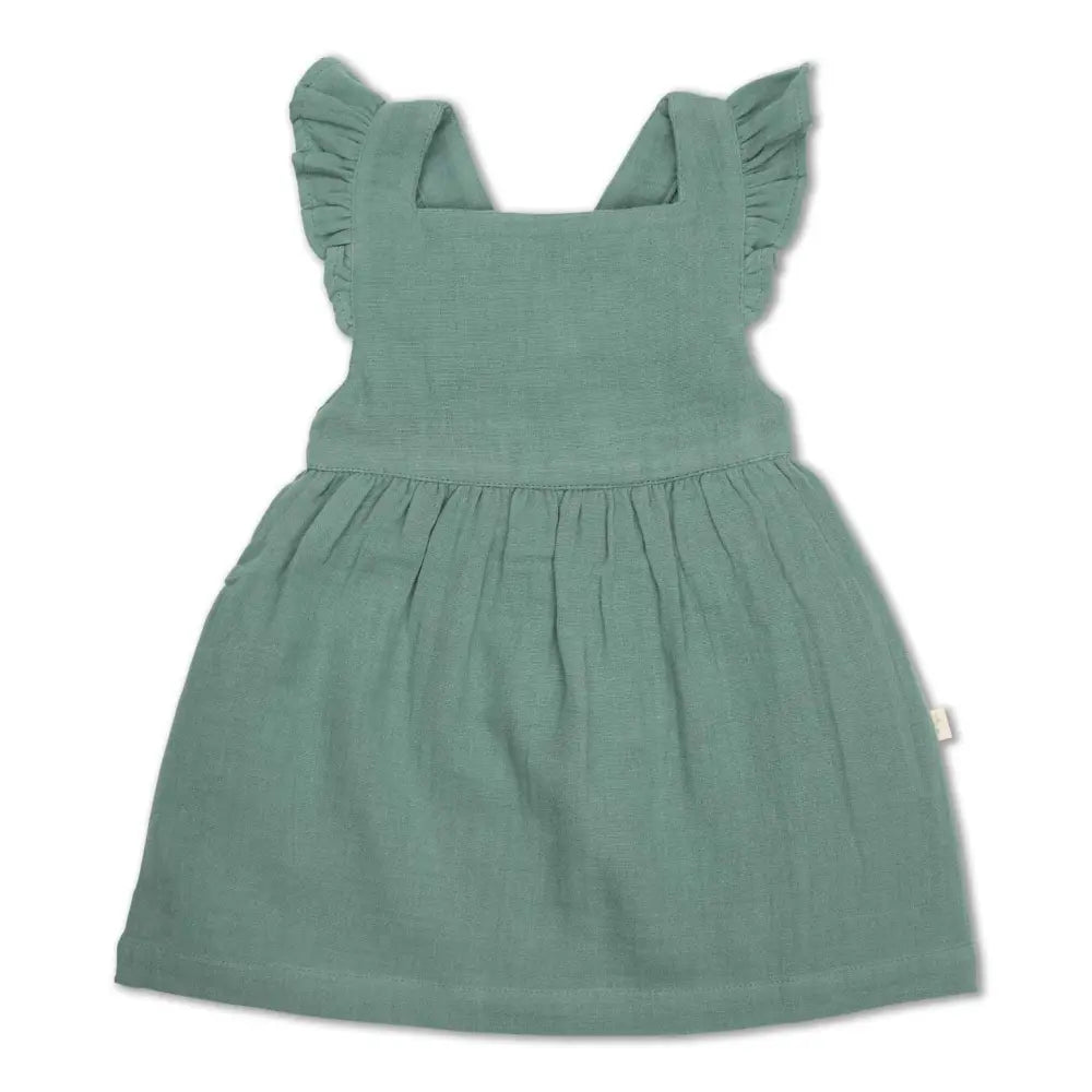 Tiny Twig Crinkle Angel Dress - Jade