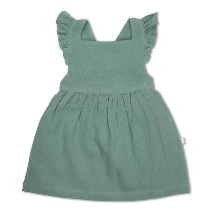 Tiny Twig Crinkle Angel Dress - Jade